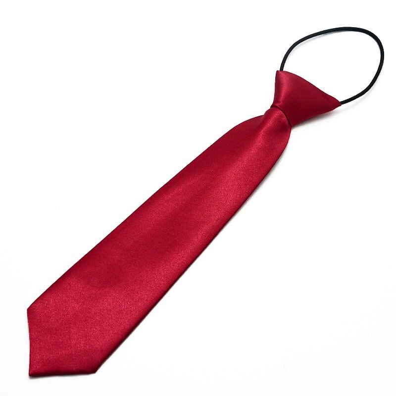 Corbata de niño lazo de bebé, corbatas fáciles para la escuela para niños pequeños: Dark rose