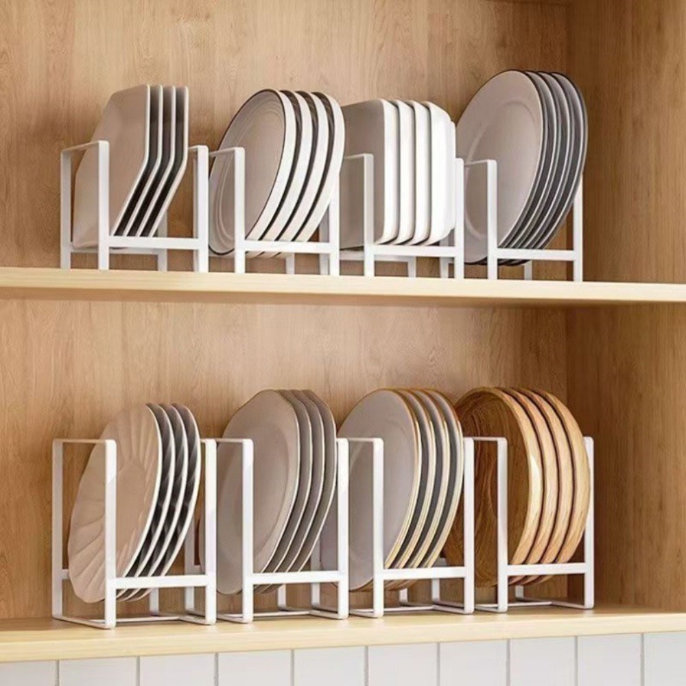 Large/Small Kitchen Dish Rack Drain Vertical Plate Cutlery Organizer Countertop Decor Kitchen Storage Cabinet Tray Rack