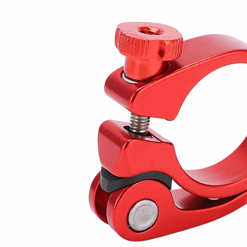 Mtb Bike Zadelpenklem Quick Release Zadel Pole Clip Aluminium Legering Fiets Zadelpen Clip Mount 31.8Mm 34.9Mm