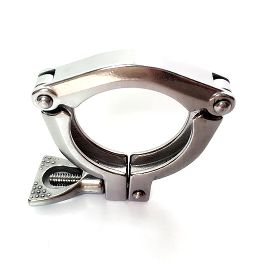 2" Tri Clamp 304 Stainless Steel Threee Section Sanitary Fitting 64mm Ferrule OD Fit 51mm Pipe OD For Homebrew Beer