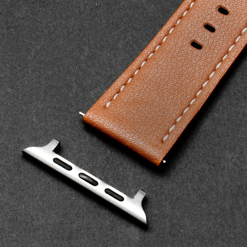 Lærrem til apple watch series 9 8 7 band 45mm 41mm se 6 5 4 44mm 40mm 3 42mm 38mm rem iwatch ultra 2 1 49mm armbånd