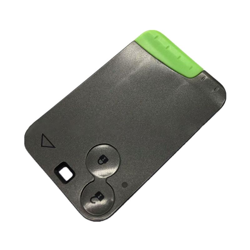 Vervanging 2 Knop Remote Key Card Shell Case Smart Card Key Case Voor Renault Laguna