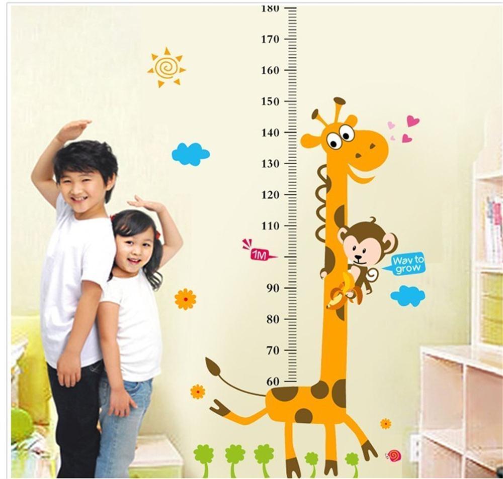 Verwijderbare Hoogte Grafiek Meet Muursticker Sticker Voor Kids Babykamer Giraffe Nl Stickers Living Huis Kamer Decoratie Stickers