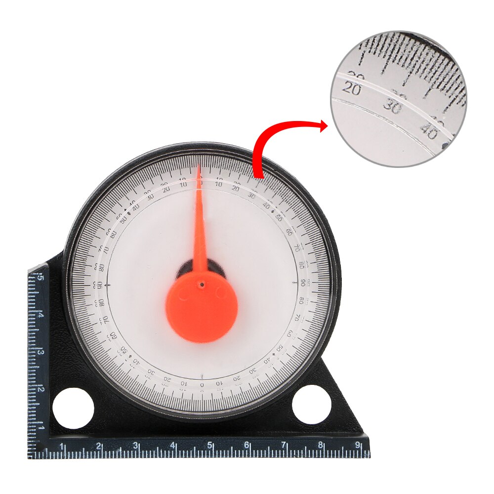 NICEYARD Mini Tilt Level Protractor Angle Measurement Measurement Tool Clinometer Gauge Slope Measuring Instrument