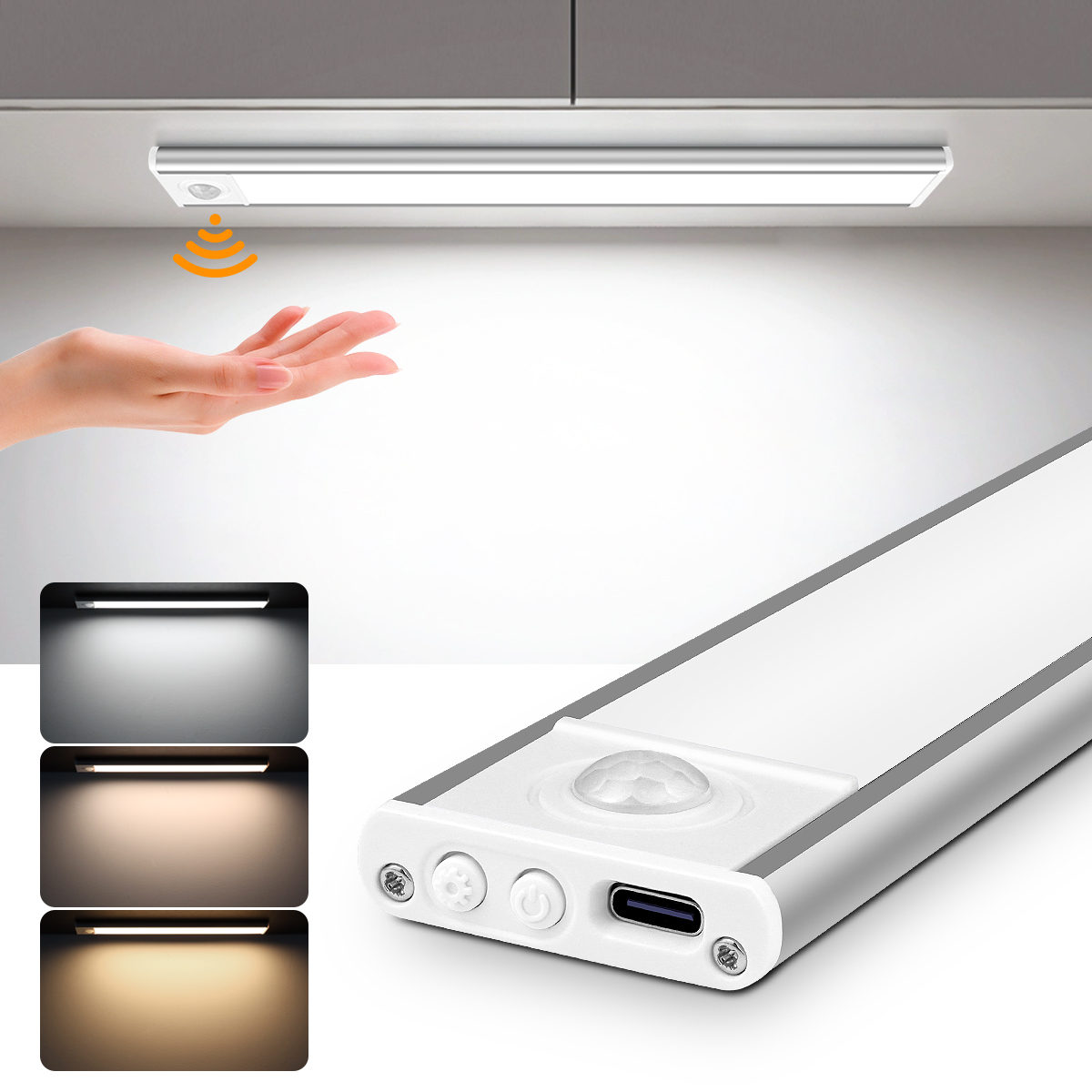 Wiederaufladbare Batterie LED Aluminium freundlicher Studie Buch Lichter Tisch Schreibtisch Lampen Nacht Zauberstab Lichter Für Garderobe Treppe Nacht