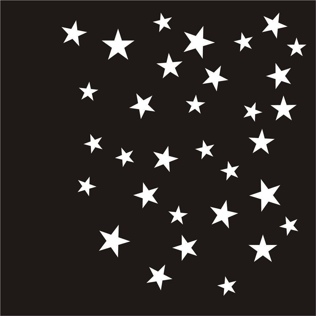 Taille mixte étoiles bricolage étoile Art miroir autocollant mural acrylique Stickers Muraux pour salon chambre autocollants Muraux Adesivos De Pare-brise: A