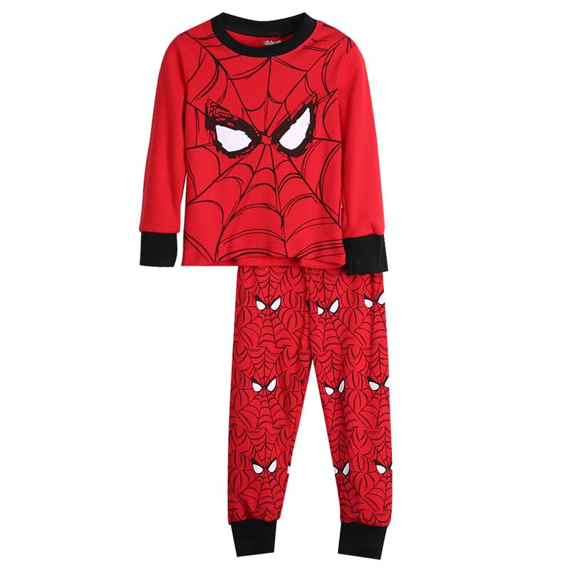 Kids Jongens Kleding Met Lange Mouwen Sport Toevallige Auto Gedrukt Sets Nachtkleding Pyjama Sets Kids Kleding 1-7Y: Spider Man / 2T