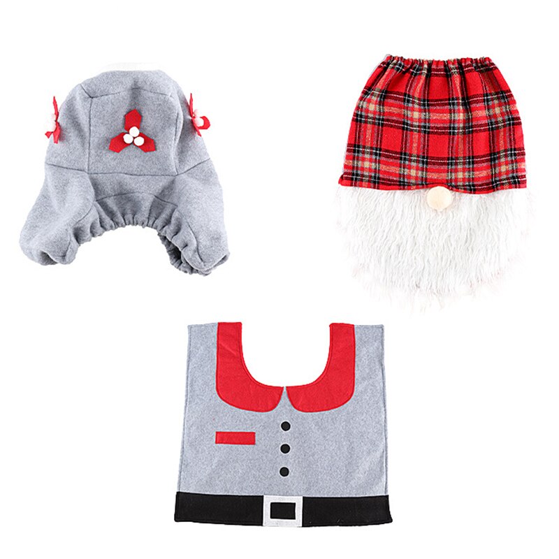 Kerst Closestool Cover Kerstman Toiletbril En Tissue Cover Set Kerst Decoraties Voor Badkamer Mat Bad Producten