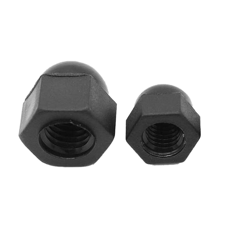 ! 90 Pcs Bolt Dome Cover Caps Bolt And Nut Protection Cover Cap Hexagon Black Plastic Nut And Bolt Cover M3 M4 M5 M6 M8