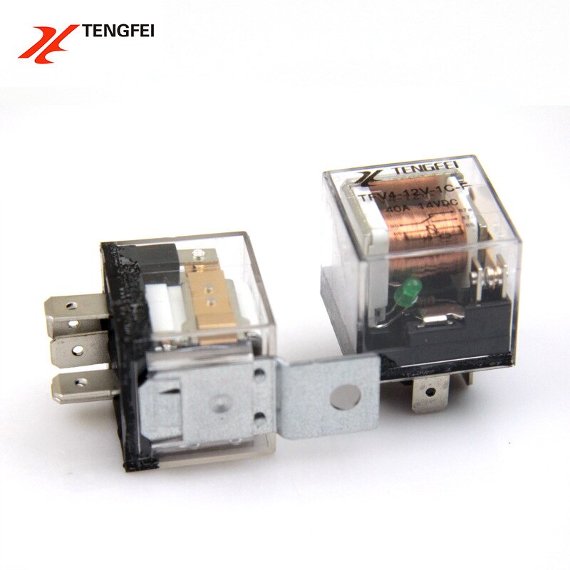 1pcs 5 Feet Conversion Waterproof Automotive Relay 12V 40A Car Control Device Car Relays DC High Capacity Switching