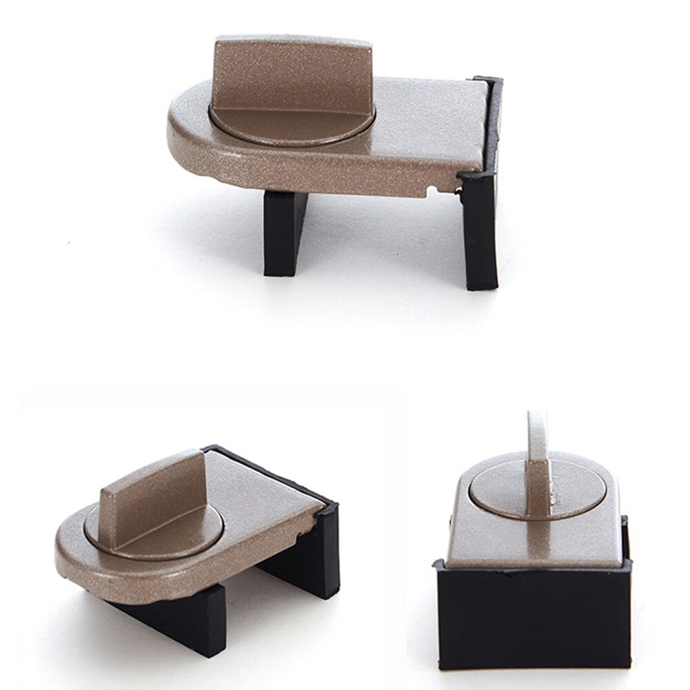 Household Security Door Latch Mobile Lock Anti-theft Aluminum Alloy Protection Rotary Switch Safety Lock Window Stoppers