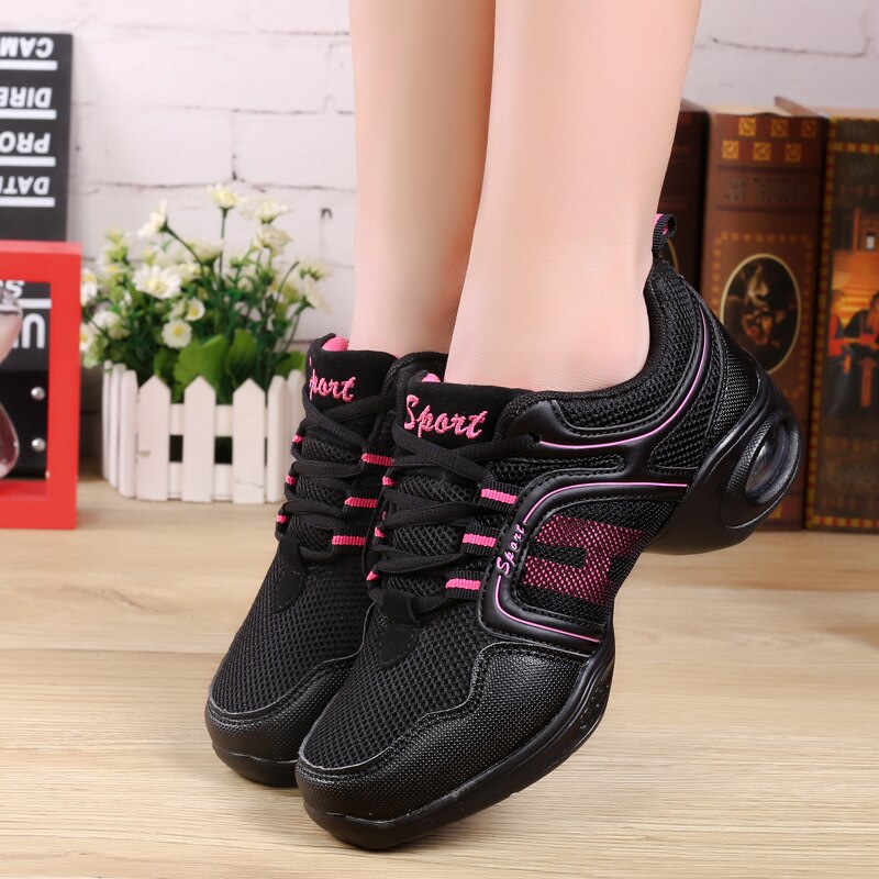 POLALI Dancing Shoes Woman Cheap Hip Hop Sport Sneakers Platform Dance Shoes Woman Modern Dance Shoes Jazz Footwear