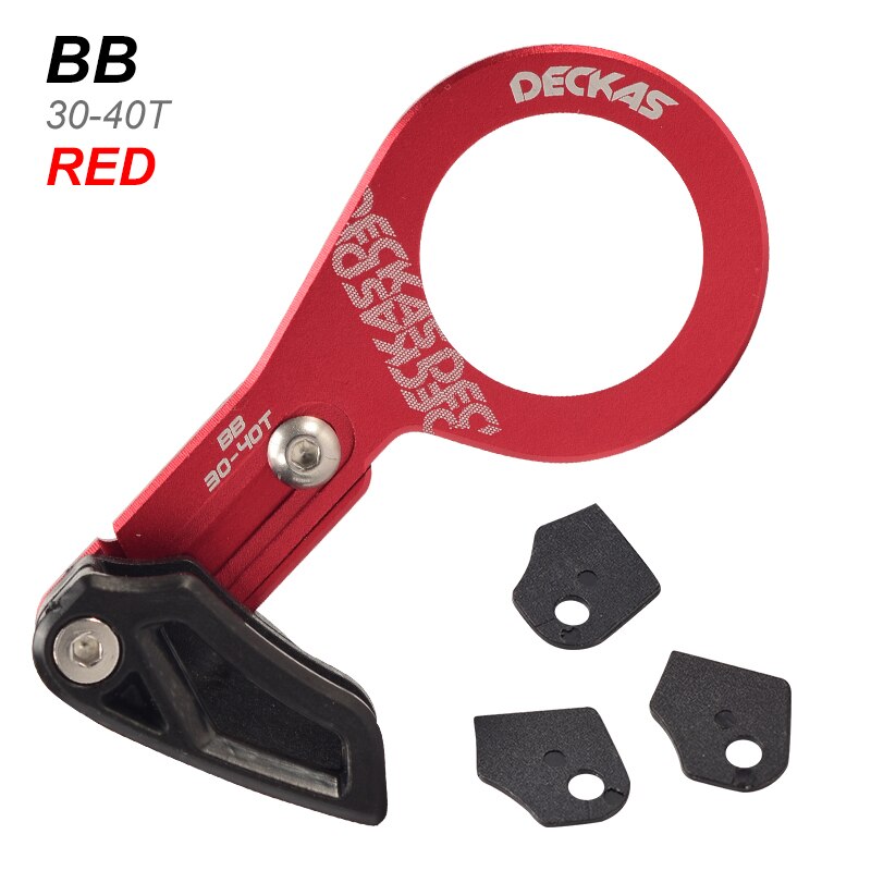 MTB Bike Chain Guide Ultra Light Bicycle Chain Stabilizer Mountain Road Single Speed Wide Narrow Gear Ring Chain Guide Anti: BB Red
