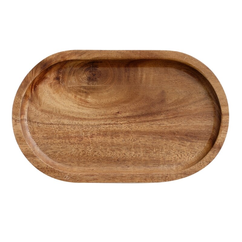 EFO Houten Bord 23 cm | Serveerschaal Gemaakt van Massief Beukenhout | Houten Serveerschaal Perfect voor het Serveren van Snacks, Kaas en Fruit Thuis, op Feesten of Picknicks | Snack Dienblad