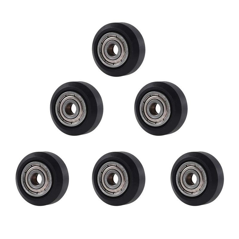 Aokin 2/6PCS 3D Printer POM Wheel Plastic Pulley 625ZZ Linear Bearing for Creality Ender 3 Ender 3 Pro Ender 3 V2 CR-10 CR-10S