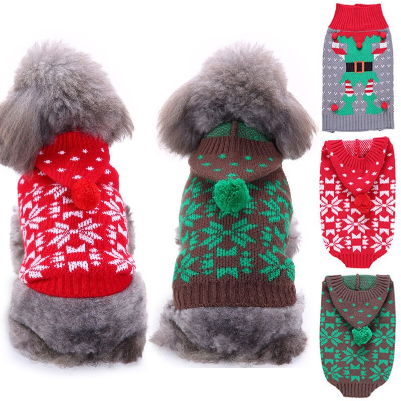 Camiseta de de copos de nieve para perro, accesorios clásicos para perro, suministros navideños para mascotas, suéter, ropa pequeña