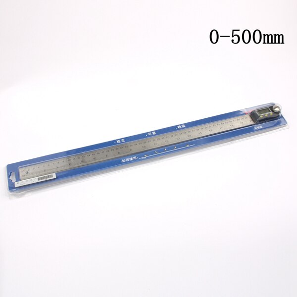 200mm 8 '' digitale gradenboog inclinometer goniometer waterpas meetinstrument elektronische hoekmeter roestvrijstalen hoekliniaal 12 ": 500mm en pakket