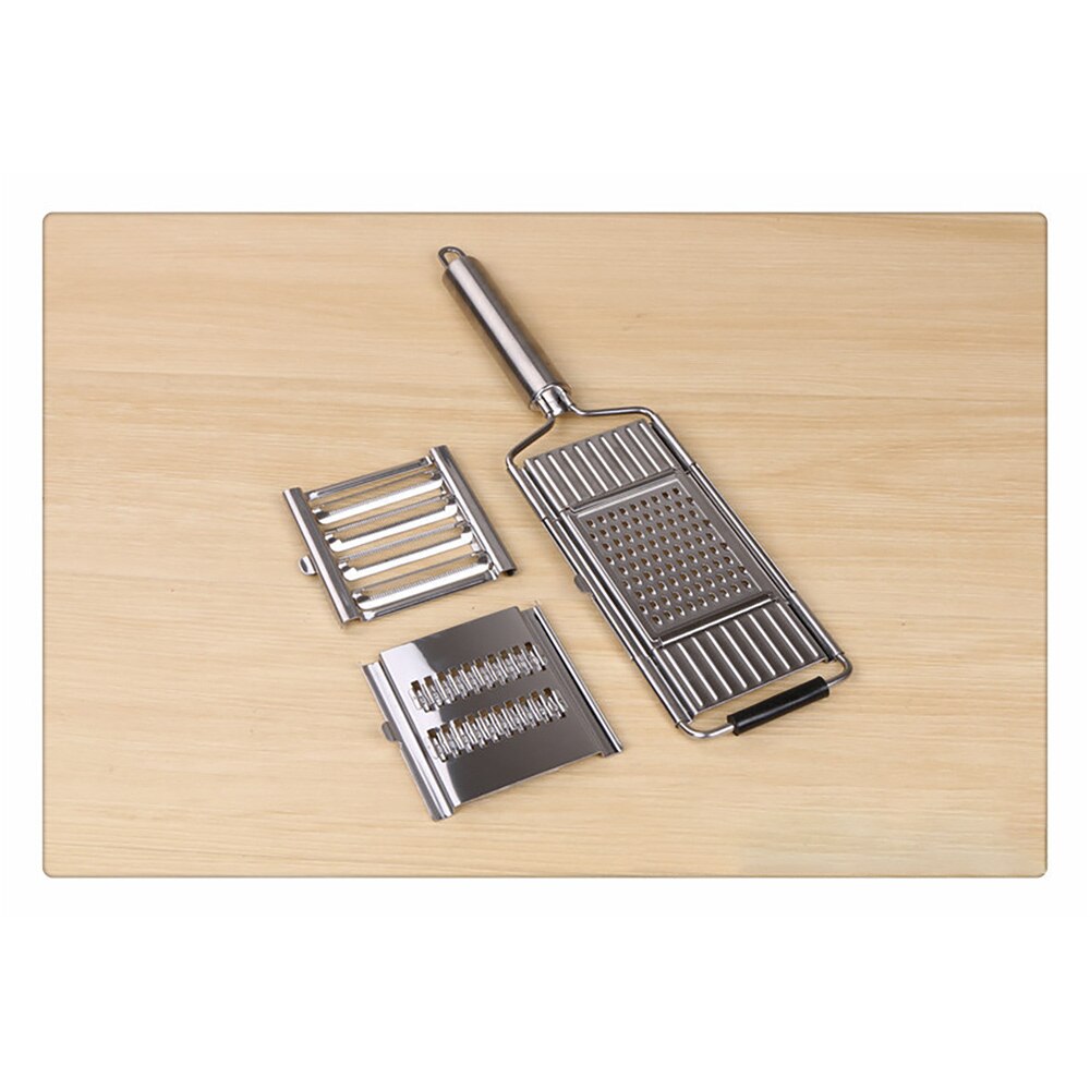 Multifuncional rectángulo de acero inoxidable molino utensilios para rallar queso Chocolate limón Zester pelador de frutas herramienta de Hornear en Casa de cocina