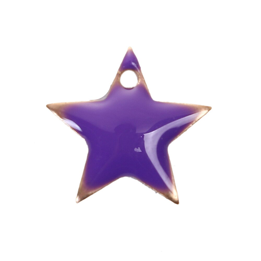 10 Stk Stjerne Kobber Emaljerede Pailletter Charms Grandado 10-stk-stjerne-kobber-emaljerede-pailletter-charms-grandado