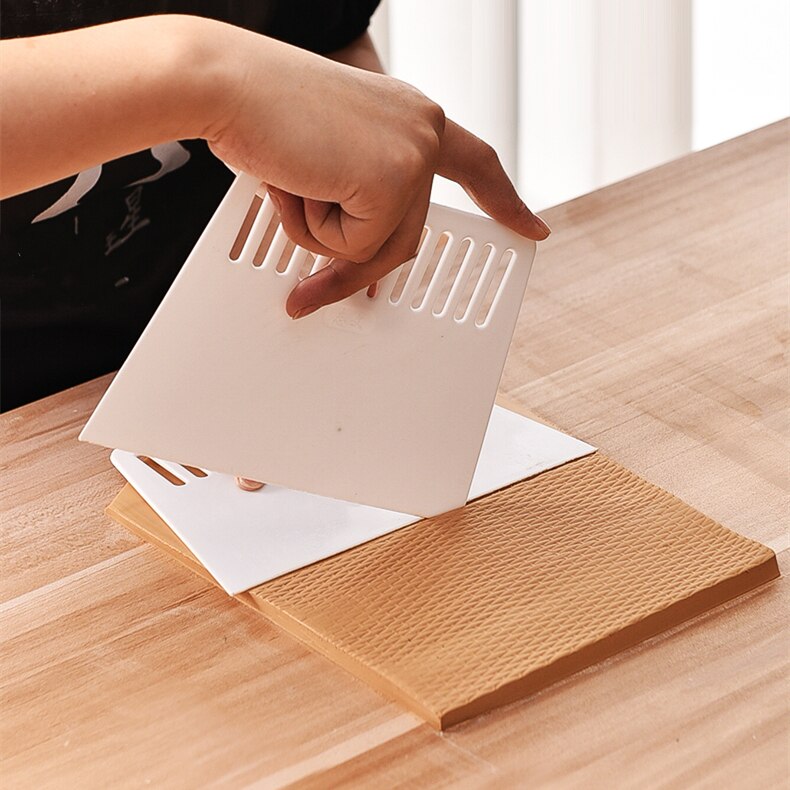 Pottery Clay Plastic Mud Scraper Ceramic Clay Spatula Sculpture Trimming Engraving Texture Tools DIY Polymer Hand-Made Scraper