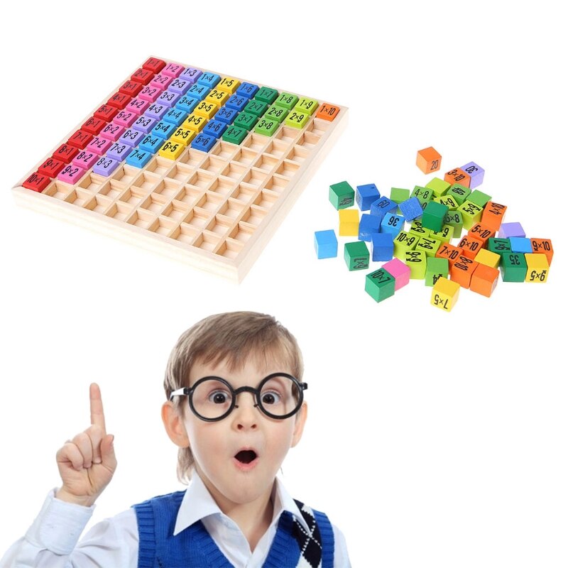 Houten Tafel Van Vermenigvuldiging Vroege Onderwijs Puzzel Kinderen Educatief Kind Speelgoed