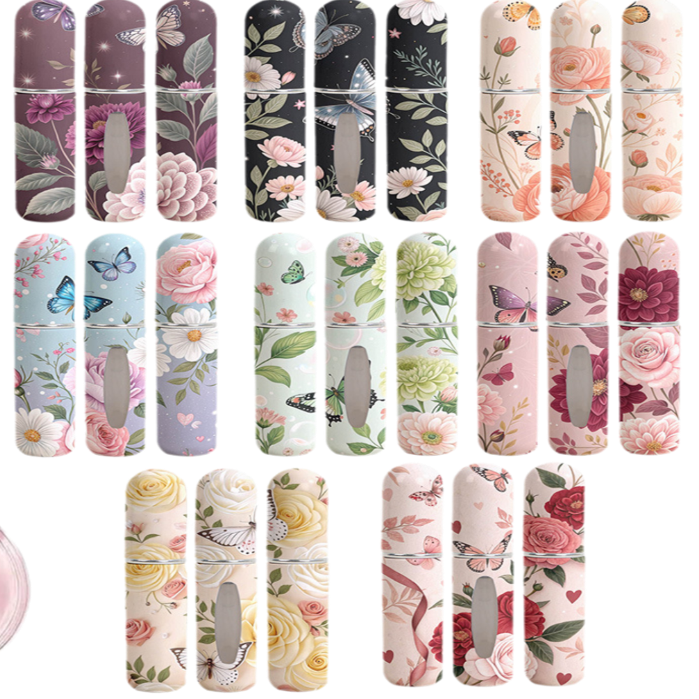 5ml Mini bouteille de parfum rechargeable vide vaporisateur rotatif bouteille de stockage pulvérisateur Portable vide conteneurs cosmétiques