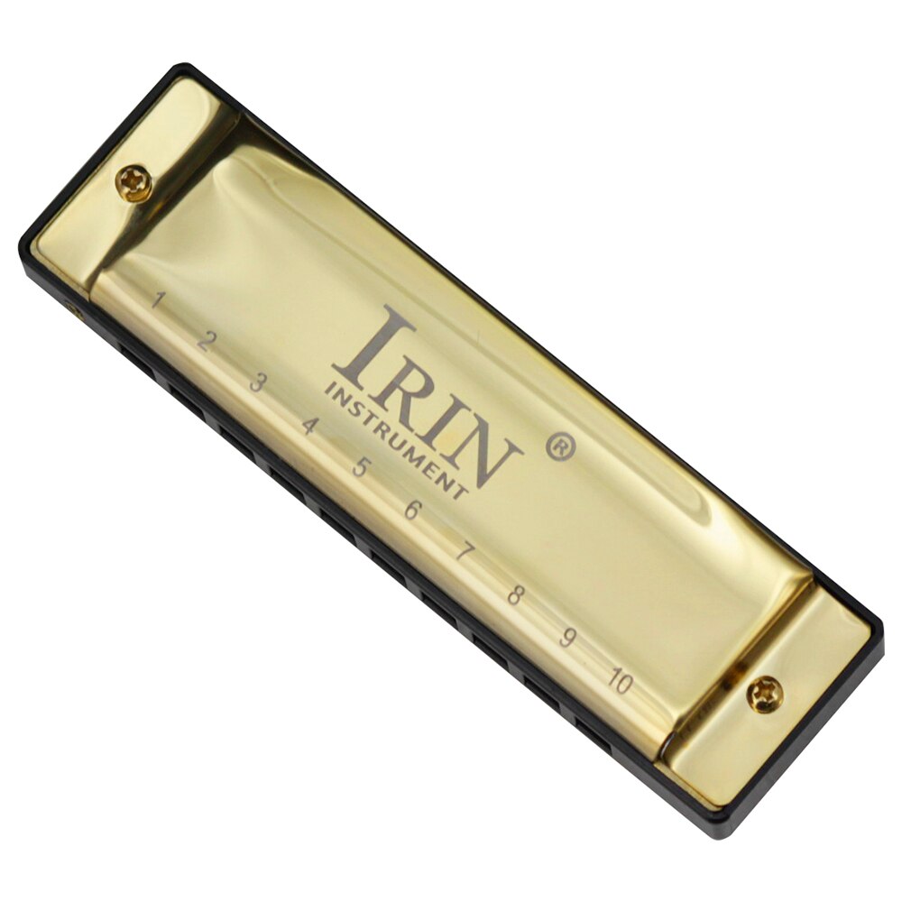 G-30 Mouthorgan 10 Holes 20 Tones Key of G Blues Harmonica with ABS Box for Beginners Music Lover Christmas Wind Instrument