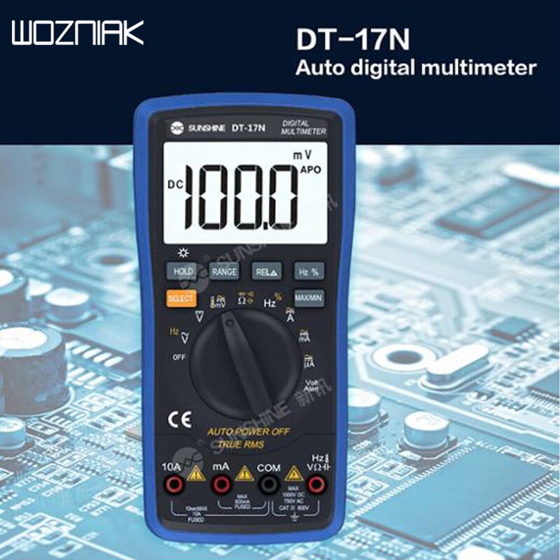 DT-17N Auto Range Lcd Display Multimeter Digitale Multimeter Is 35/6 Automatische Digitale Instrument