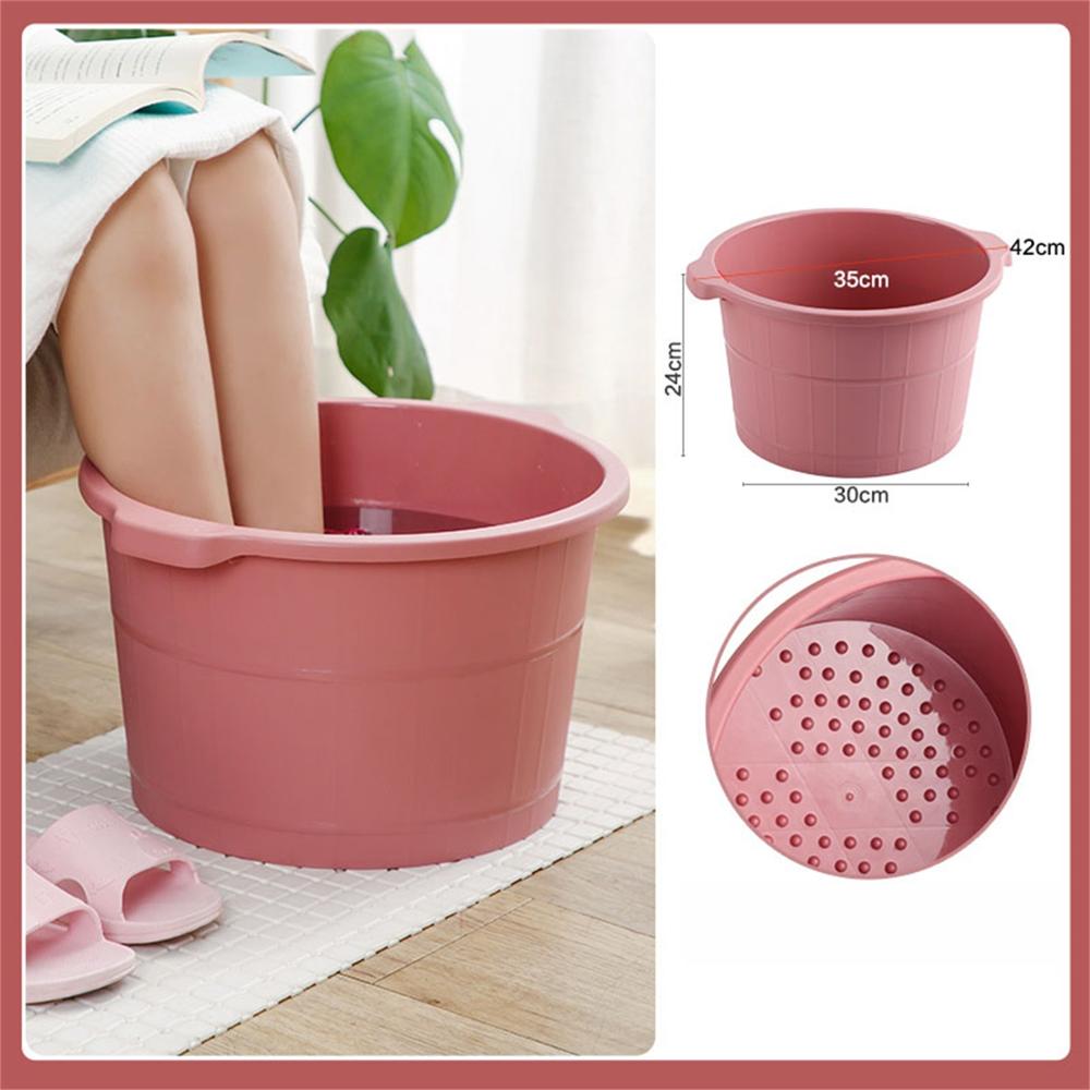 1pc Kunststoff Eimer Fuß Badewanne Schlecht Eimer Schlecht Fuß Waschbecken Wäsche Eimer Tragbare Wasser Behälter Schlecht Zubehör: verrotten