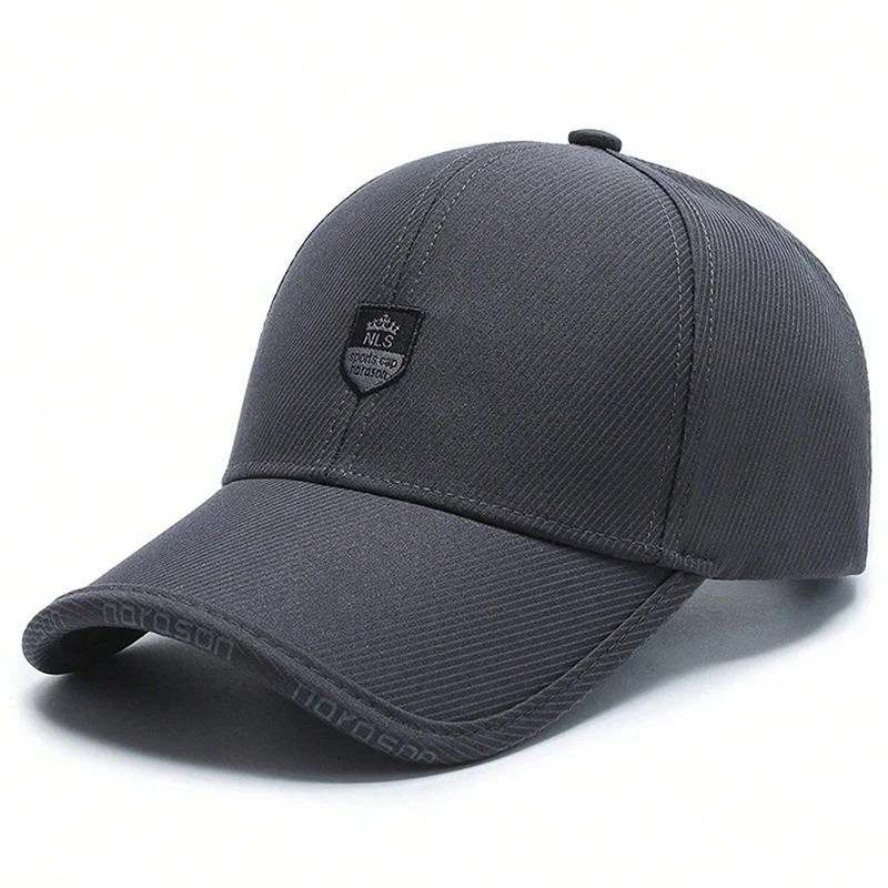 Casquette de Baseball unisexe NLS lettre couronne étiquette printemps automne extérieur réglable chapeaux décontractés chapeau de protection solaire casquette de Baseball pour hommes: Black