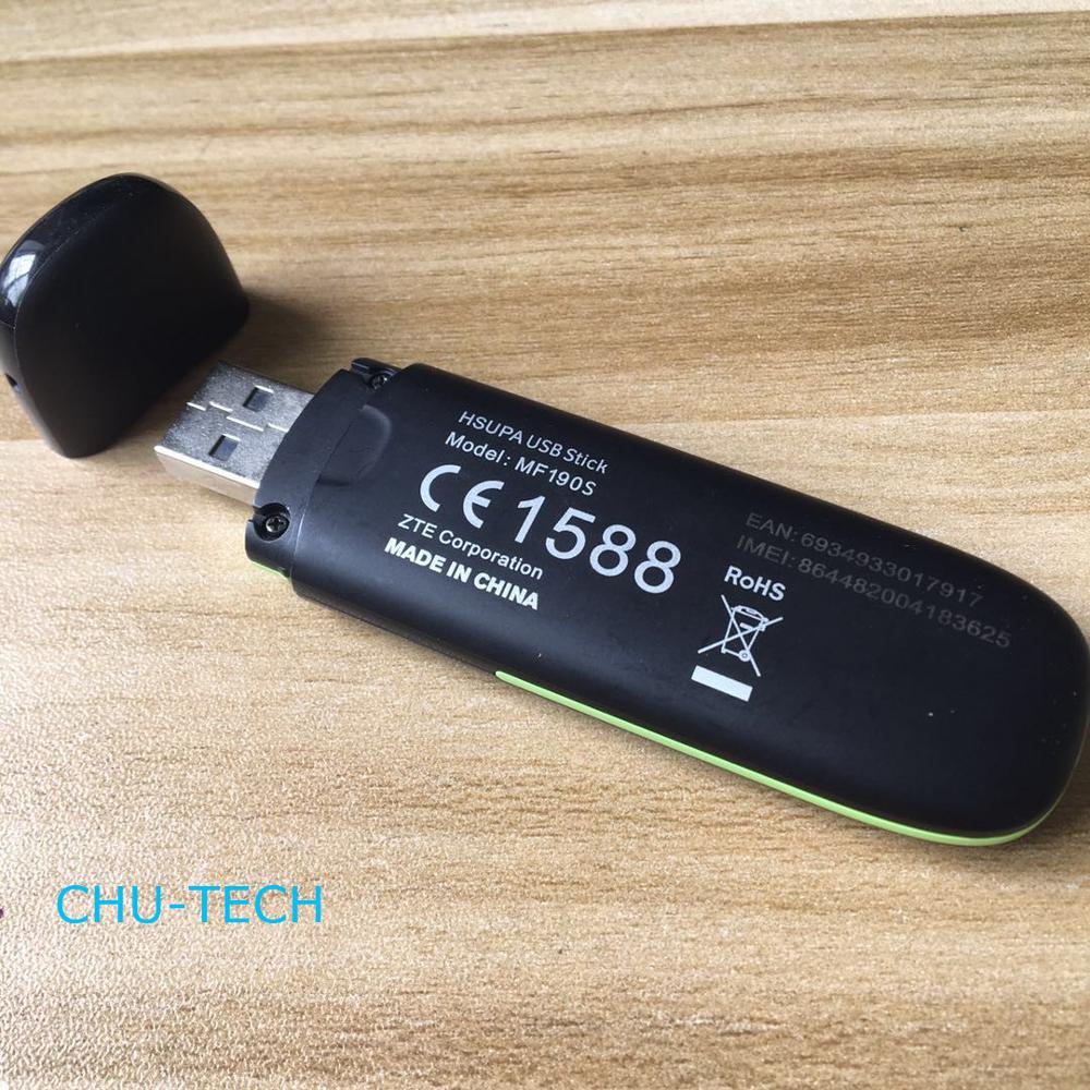 ZTE-módem USB MF190s MF190 desbloqueado, 3G, GSM, 7,2 Mbps, PK, huawei E182E