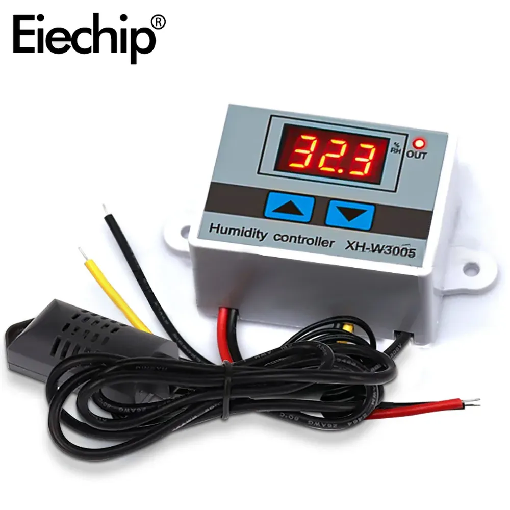 110V 220V 12V W3005 digitaler Feuchtigkeit regler Instrument Feuchtigkeit regler Hygrostat Hygrometer Sht20 Feuchtigkeit sensor