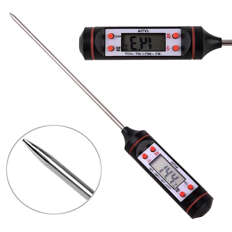 Digitale Voedsel Bbq Grill Probe Thermometer Elektronische Voor Vlees Keuken Melk Tool Koken Water Lezen Accessoires Instant G3D0