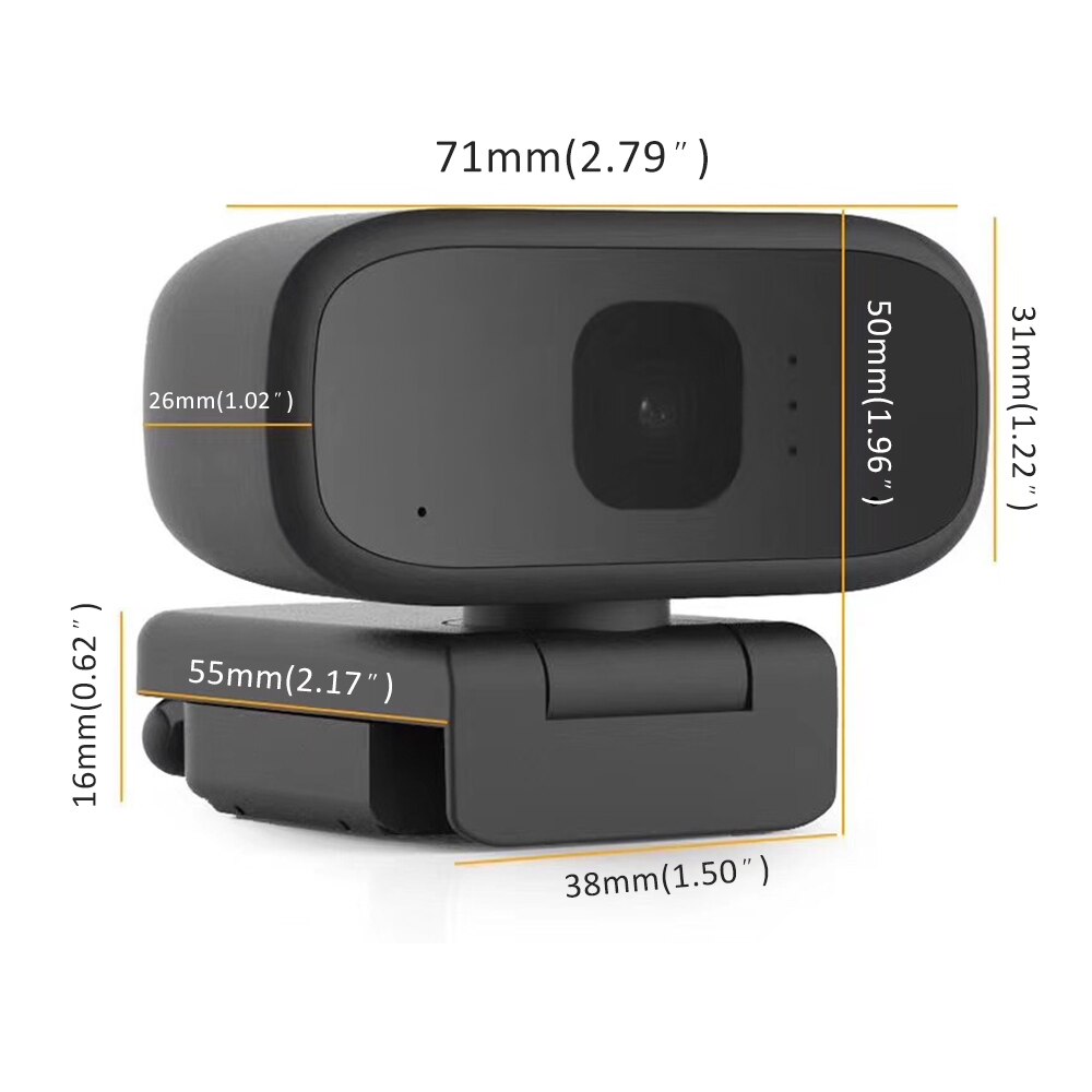 Cámara Web inteligente inalámbrica, Webcam de 720P con micrófono incorporado, WiFi, USB, para ordenadores de escritorio, PC, juegos, Cam para Windows y Android