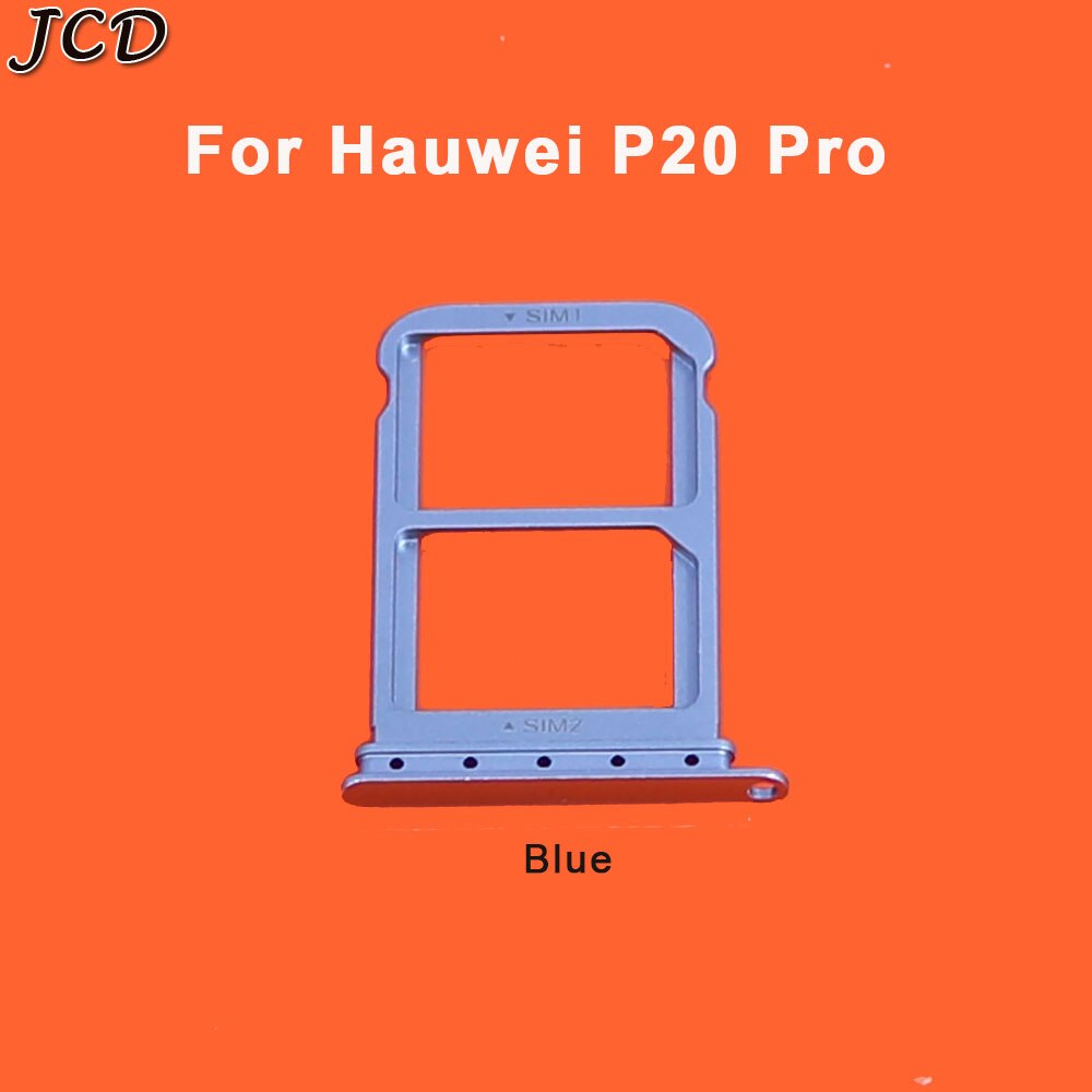 JCD Für Huawei P20 Profi/P20 SIM Karte Tablett Halfter Slot Adapter Sockel Dual SIM Ersatz Teile: P20 Profi Blau