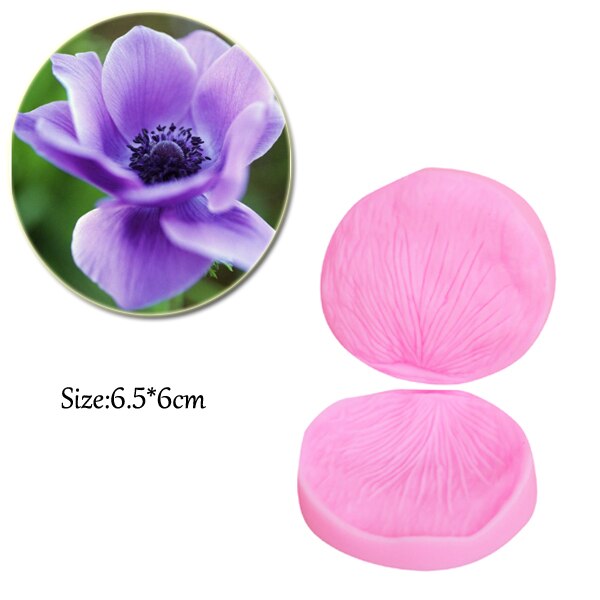 Cineraria & Anemone Veiner Cutter Set Silicone Mold Fondant Sugarcraft Mould Set Cake Decorating Tool Diy Gumpaste Mold CS249