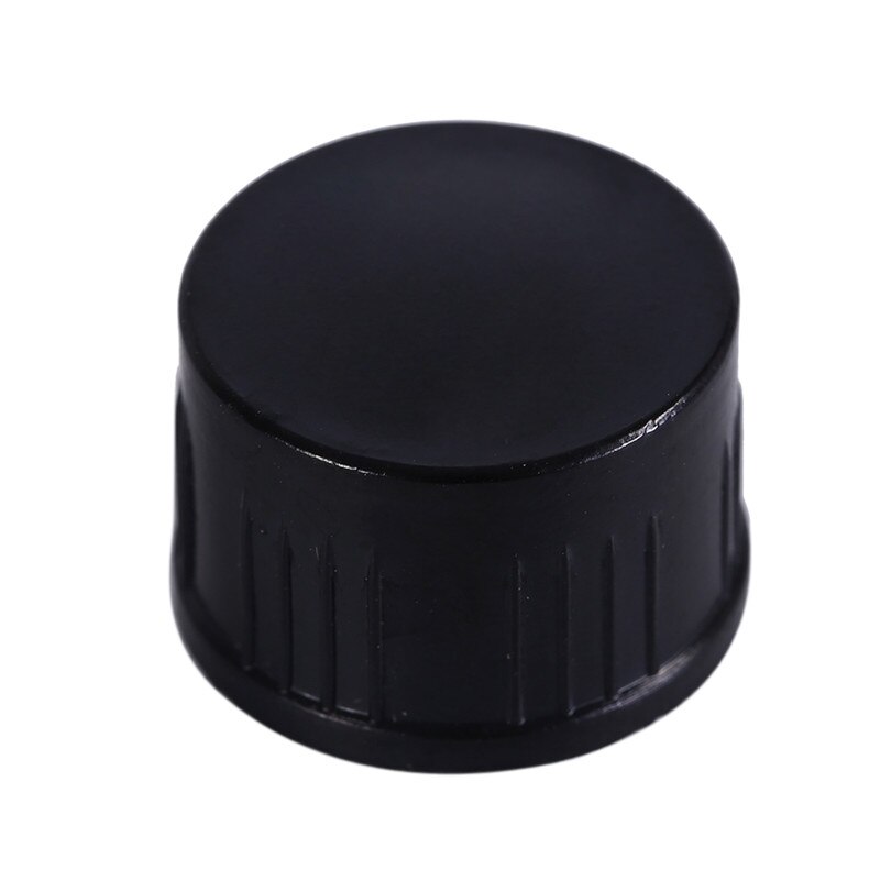 1Pcs 25ml Plastic Black Screw Cap Graduated Round Glass Reagent Bottle Screw On Cover Graduation Sample Vials