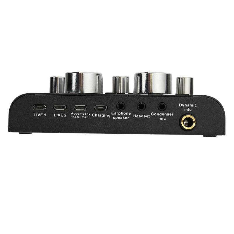 V8 mobiele telefoon microfoon live usb externe geluidskaart voor mobiele computer o interface geluidskaart
