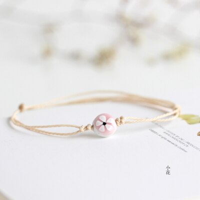 Stundent criativo artesanal cerâmica pulseira jóias simples moda jóias para mulher #1559