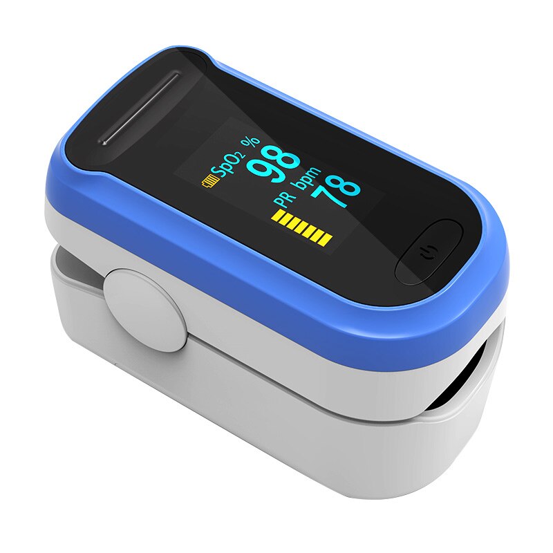 Digital OLED Pulse Oximeter SPO2 PR Monitor Heart Rate Finger Blood Oxygen Saturation Meter Saturometer Measuring: blue