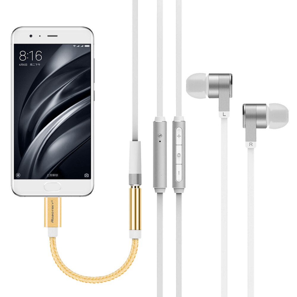 Usb Type C Naar 3.5Mm Koptelefoon Hoofdtelefoon Kabel Adapter USB-C Naar 3.5Mm Jack Aux Kabel Voor Letv 2 2pro Max2 Pro 3 Xiaomi 6