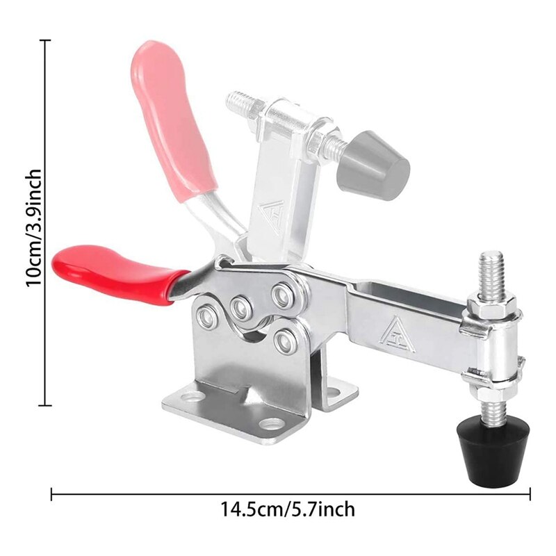 Verticale Toggle Clamp Quick-Release Verlengde Bevestiging Bevestiging Werkstukgereedschap Lassen Snelpersbevestigingsarmatuur