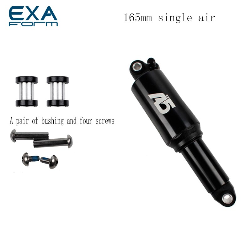 Ks A5-RR1 Dual Solo Air Rear Shock Ks A5 Re Dubbele Enkele Luchtkamer Druk Berg Achter Schokdemper 125mm 150Mm 165Mm: 165mm  single air