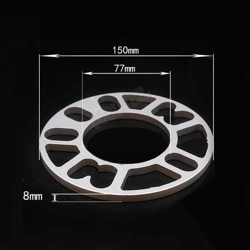 2pcs 3mm/5mm/8mm/10mm Car Aluminum Alloy Wheel Spacer Shims Plate For 4 Hole Wheel Hub 4X98 4X100 4X108 4X114 Car Accessaries