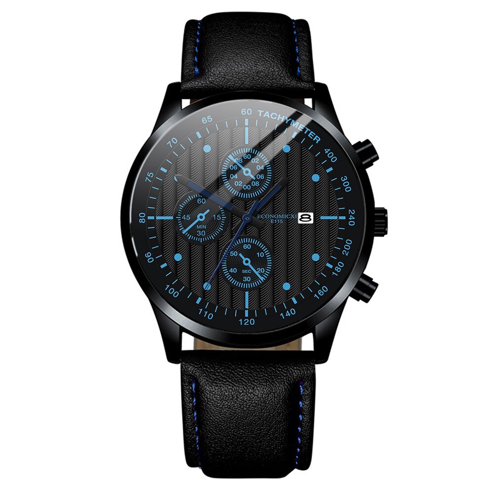 Minimalistische Mannen Mode Ultra Dunne Horloges Eenvoudige Mannen Business Lederen Band Mesh Riem Quartz Horloge Relogio Masculino: B