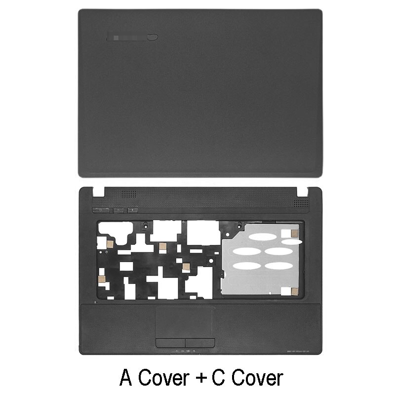 Laptop Lcd Back Cover Voor Lenovo G460 G465 Serie Voorkant Palmrest Bottom Case Abcd Cover zwart: AC Cover
