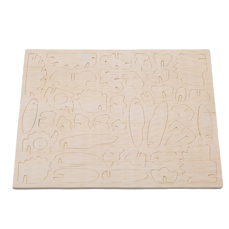 3D Houten Uil Puzzel Jigsaw Houtbewerking Kids Kit Speelgoed Model Diy Bouw Puzzel