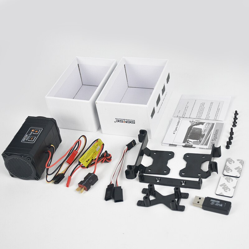 Rc Auto Gevoel Ess-Een Ess-Dual 2 Luidsprekers Motor Geluid Simulator Voor Axiale SCX10 Ii Wraith TRX-4 TRX4: Dual Speaker