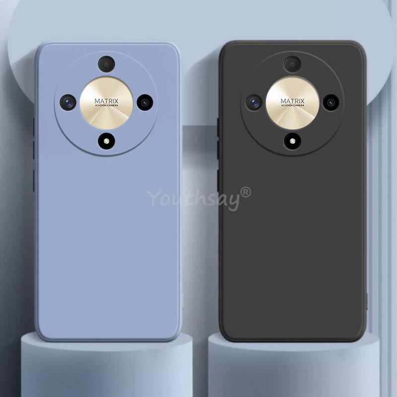 Coque en silicone liquide pour Honor X9b X9a X8A X7A, étui de protection souple en TPU d'origine