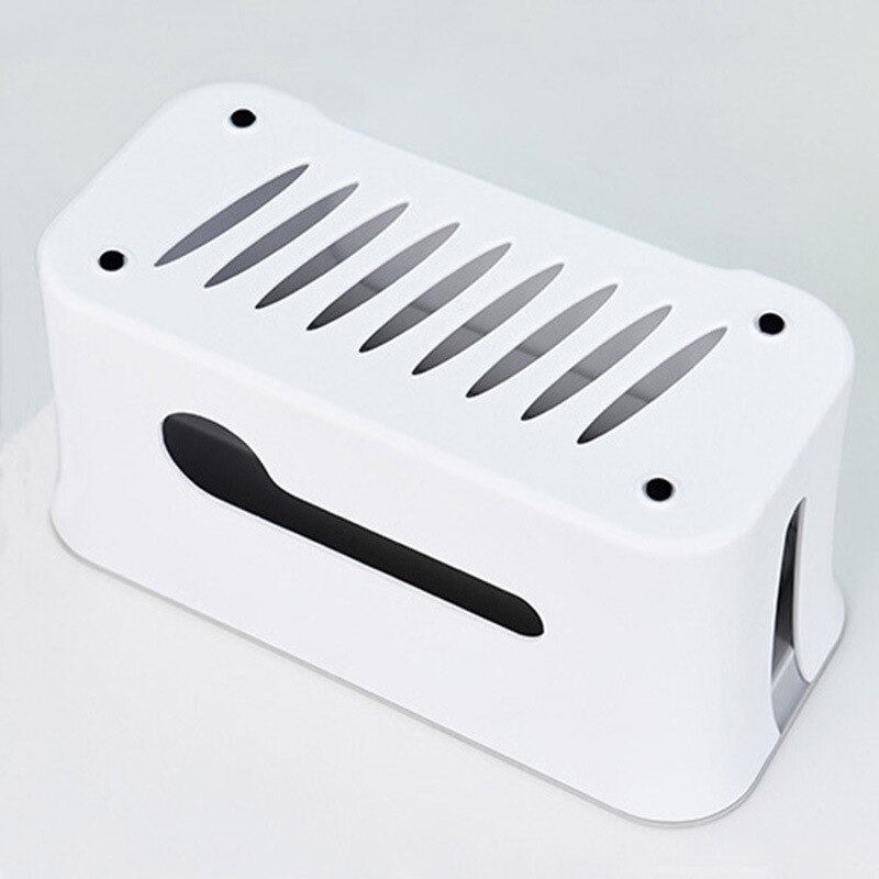 Plastic Wire Storage Box Wire Line Collection Power Strip Cable Organizer Box Winder Container Manager Storage Case Holder
